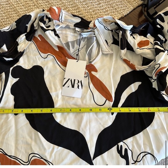 NWT ZARA • 50% OFF • Gorgeous Zara Printed Midi Dress • Size S/XS - Picture 11 of 15